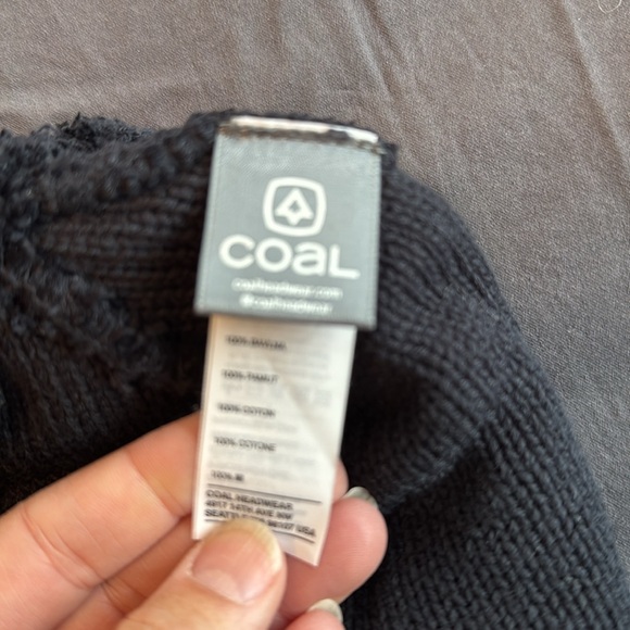 COAL Black Knit Winter Beanie – OS – Double-Layer Warm - Picture 5 of 6